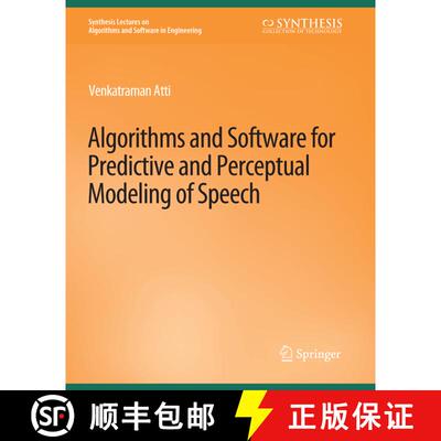 【3-4周达】Algorithms and Software for Predictive and Perceptual Modeling of Speech [9783031003882]