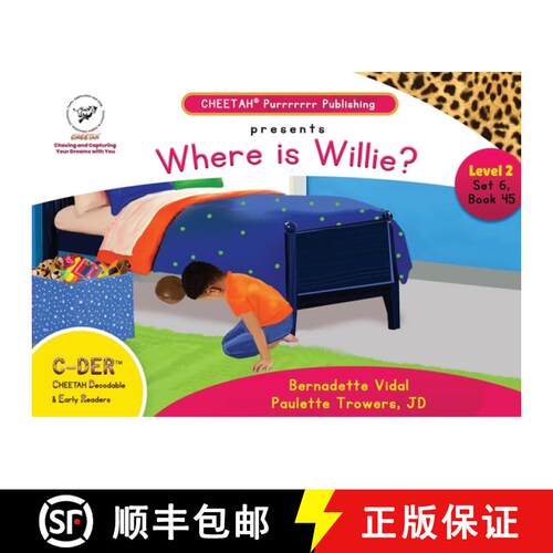 【3-4周达】C-DER (Cheetah Decodable & Early Readers) Set 6, Book 45, Where is Willie? [9798330339303]