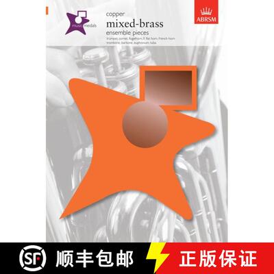 【3-4周达】Music Medals Copper Mixed-Brass Ensemble Pieces: trumpet, cornet, flugelhorn, E flat horn,... [9781860966743]