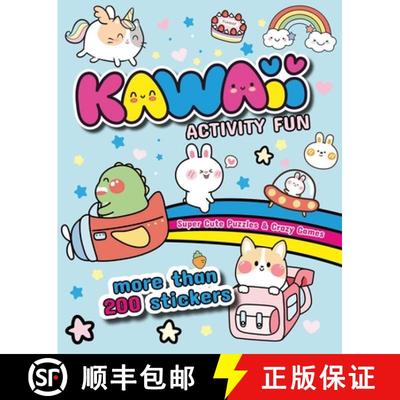 【3-4周达】Kawaii Activity Fun : Super Cute Puzzles & Crazy Games: With more than 200 stickers [9788854420588]