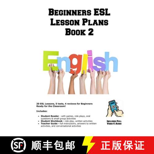 【3-4周达】Beginners ESL Lesson Plans Book 2 [9781772454123]