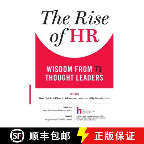 【3-4周达】The Rise of HR: Wisdom from 73 Thought Leaders [9781329018310]