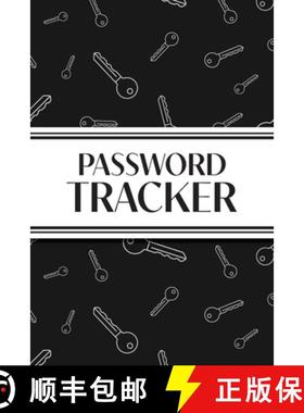【3-4周达】Password Tracker (Black Keys): 6x9 Alphabetical Password Logbook for Easy Organization [9781834120362]