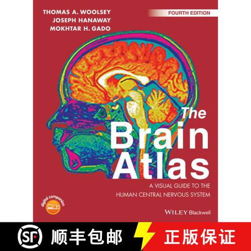 【3-4周达】大脑图集 The Brain Atlas - A Visual Guide To The Human Central Nervous System 4E [Wiley医学] [9781118438770]