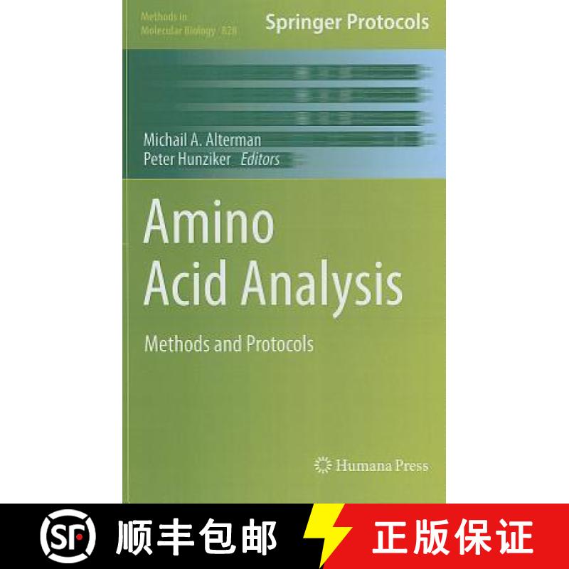 【3-4周达】Amino Acid Analysis : Methods and Protocols [9781617794445]