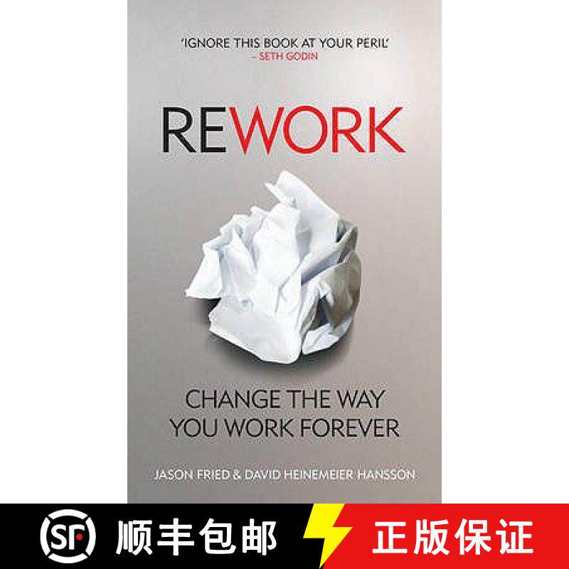 【3-4周达】ReWork : Change the Way You Work Forever [9780091929787]