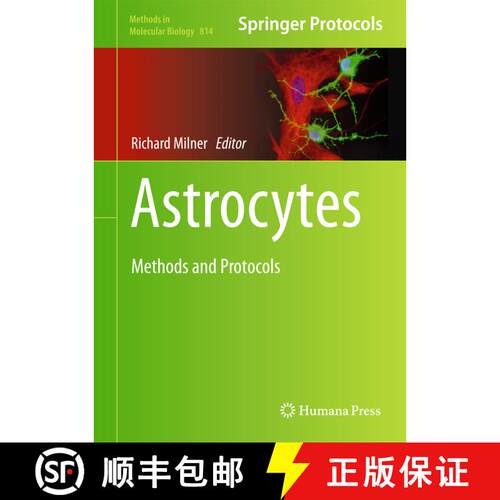 【3-4周达】精装 Astrocytes: Methods and Protocols [9781617794513]