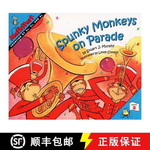 【3-4周达】Spunky Monkeys on Parade: MathStart Level 2: Counting by 2s, 3s, 4s [9780064467278]
