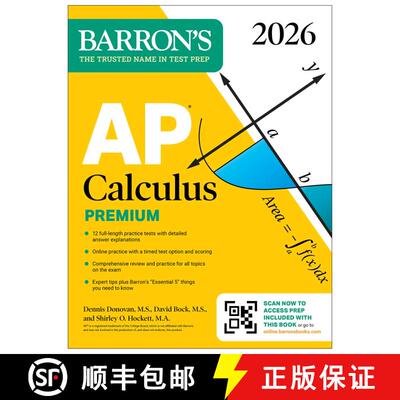 【3-4周达】AP Calculus Premium, 2026: Prep Book with 12 Practice Tests + Comprehensive Review + Onlin... [9781506296722]