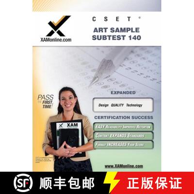 【3-4周达】Cset Art Sample Subtest 140 Teacher Certification Test Prep Study Guide [9781581973976]