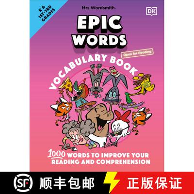【3-4周达】精装 Mrs Wordsmith Epic Words Vocabulary Book, Kindergarten & Grades 1-3: 1,000 Words to I... [9780744051506]