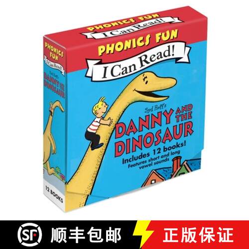 【3-4周达】Danny and the Dinosaur 12-Book Phonics Fun [9780062281708]