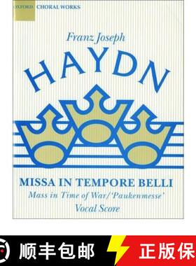 【3-4周达】Missa in Tempore Belli (Mass in Time of War/Paukenmesse): Vocal Score (Vocal score) [9780193367920]