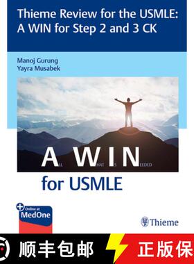 【3-4周达】Thieme Review for the USMLE (R): A WIN for Step 2 and 3 CK [9781626239258]