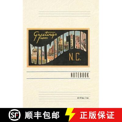 【3-4周达】Vintage Lined Notebook Greetings from Wilmington [9798385430451]