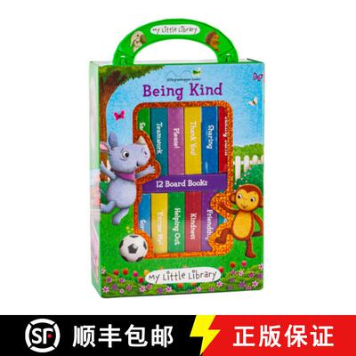 【3-4周达】My Little Library: Being Kind (12 Board Books & 3 Downloadable Apps!) [9781640309975]