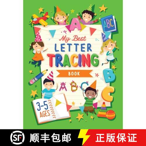 【3-4周达】My Best Letter Tracing Book: Learning To Write For Preschoolers and Kids ages 3-5 - Handwr... [9781801010832]