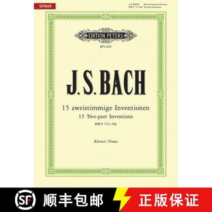 Inventions Manuscript Autograph for Based Piano 772 Part 1723 9790014111267 786 Two Bwv the 3周达 Urtext