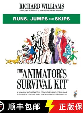 【3-4周达】Animator's Survival Kit: Runs, Jumps and Skips: (Richard Williams' Animation Shorts) [9780571358427]