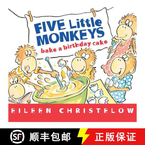 【3-4周达】Five Little Monkeys Bake a Birthday Cake (A Five Little Monkeys Story) [9780544084599]