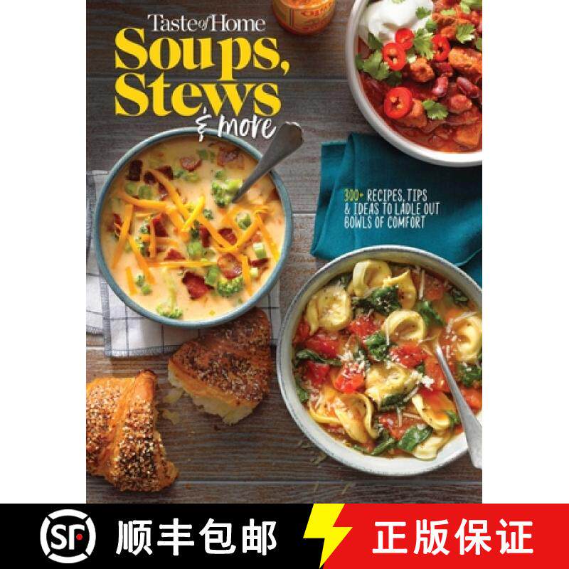 预订 Taste of Home Soups, Stews and More: Ladle Out 325+ Bowls of Comfort [9781617659546]