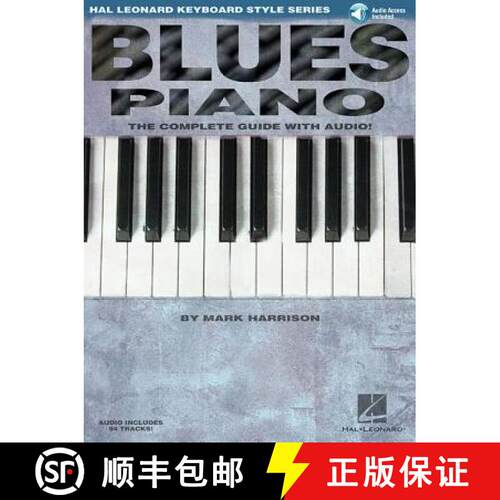 【3-4周达】Blues Piano Complete Guide with Online Audio Keyboard Instruction Sheet Music Songbook Lea... [9780634061691]
