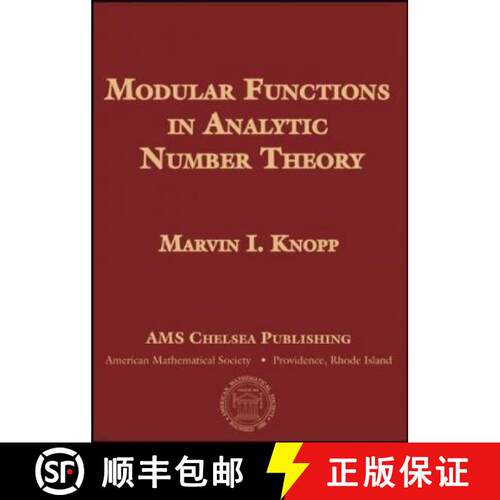 【3-4周达】精装 Modular Functions in Analytic Number Theory [9780821844885]