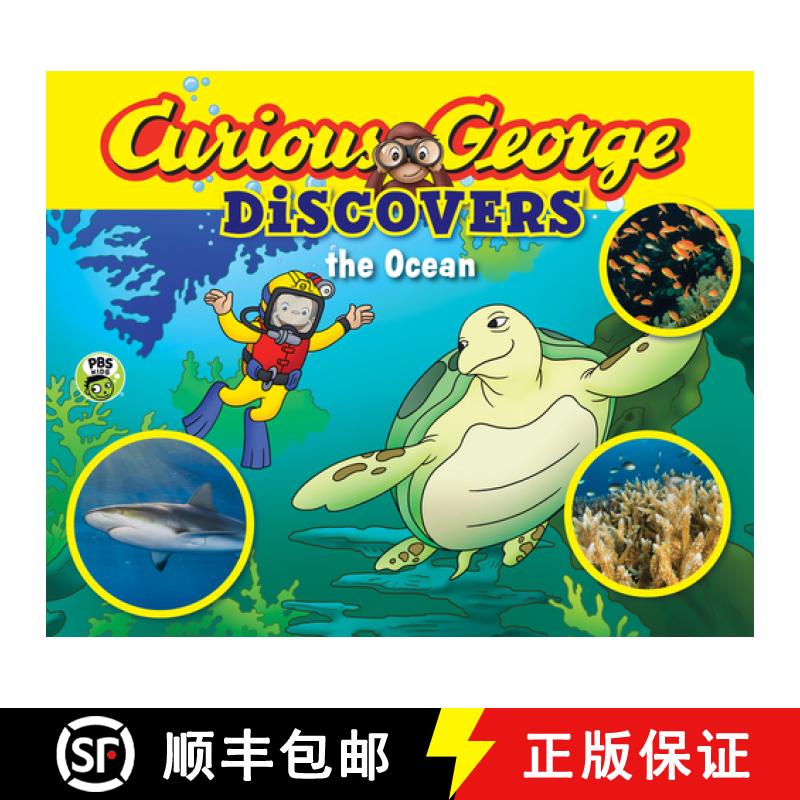 【3-4周达】Curious George Discovers the Ocean (Science Storybook) [9780544430655]