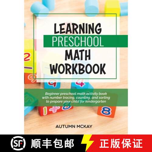 【3-4周达】Learning Preschool Math Workbook: Beginner preschool math activity book with number tracin... [9781952016240]