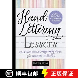 Lettering Easy Hand Traceable 9781250271303 with Lessons 4周达 Calligraphy Modern Super Alphabets Print