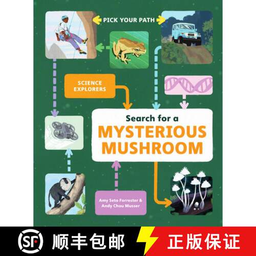 【3-4周达】精装 Search for a Mysterious Mushroom: Pick Your Path [9781797213941]