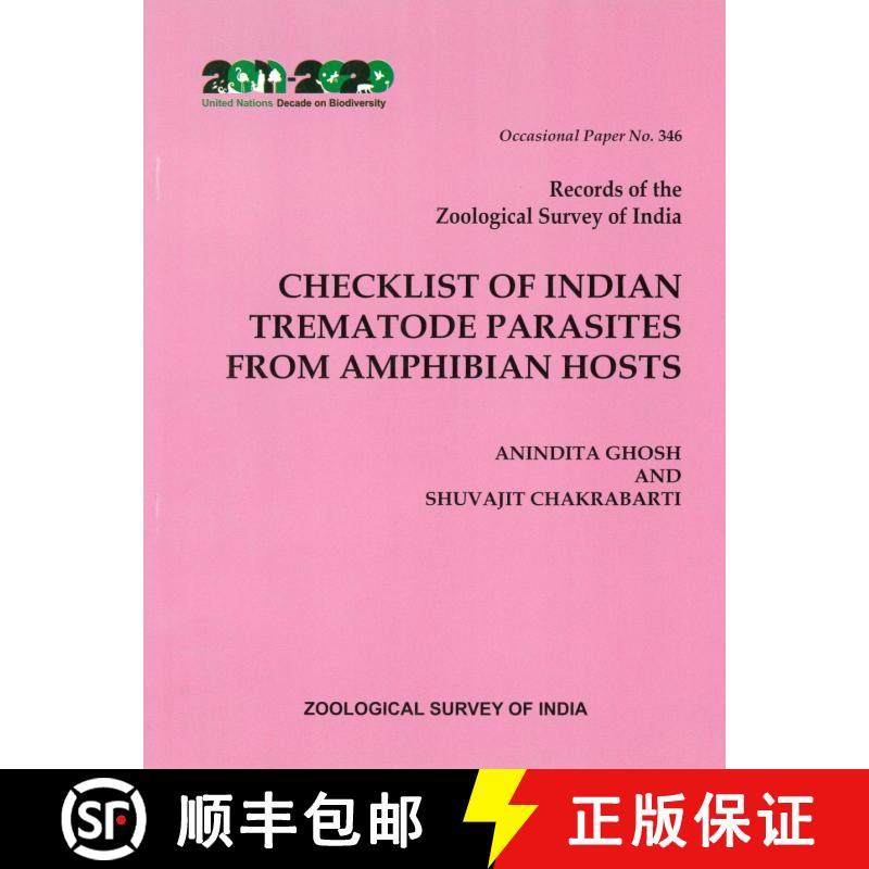 预订 Checklist of Indian Trematode Parasites from Amphibian Hosts [9788181713421]