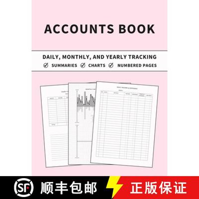 【3-4周达】Accounts Book: Ledger for Daily, Monthly, and Yearly Tracking of Income and Expenses for S... [9781803932187]