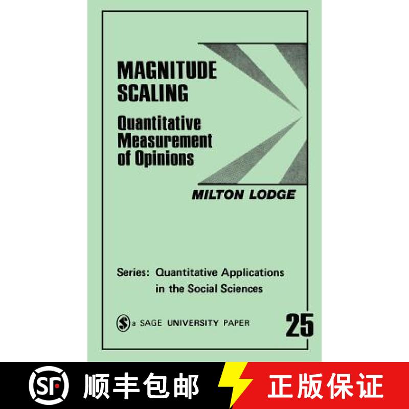 【3-4周达】Magnitude Scaling: Quantitative Measurement of Opinions [9780803917477]