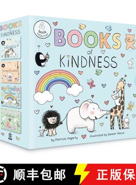 【3-4周达】Books of Kindness BOX: ABCs of Kindness; 123s of Thankfulness; Happiness Is a Rainbow; Fri... [9780593434758]