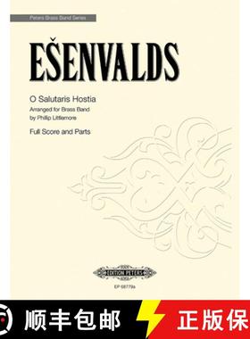 【3-4周达】O Salutaris Hostia: Arranged for Brass Band by Phillip Littlemore (Score and Parts), Condu... [9790300762463]