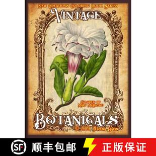 Book 9781947121720 3周达 Botanicals Vintage Series Coloring Creations New