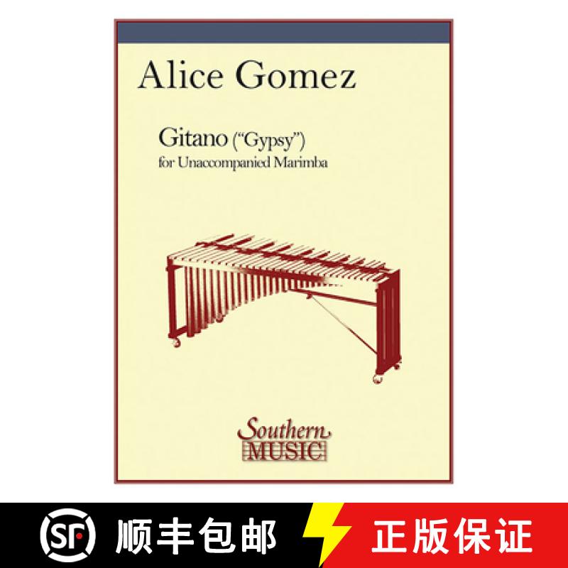 【3-4周达】Gitano: Marimba Unaccompanied [9781581061628]
