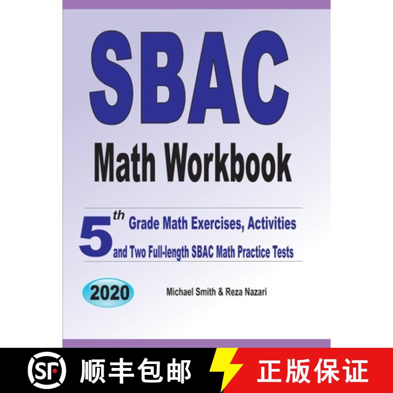 【3-4周达】SBAC Math Workbook: 5th Grade Math Exercises, Activities, and Two Full-Length SBAC Math Pr... [9781646126583]