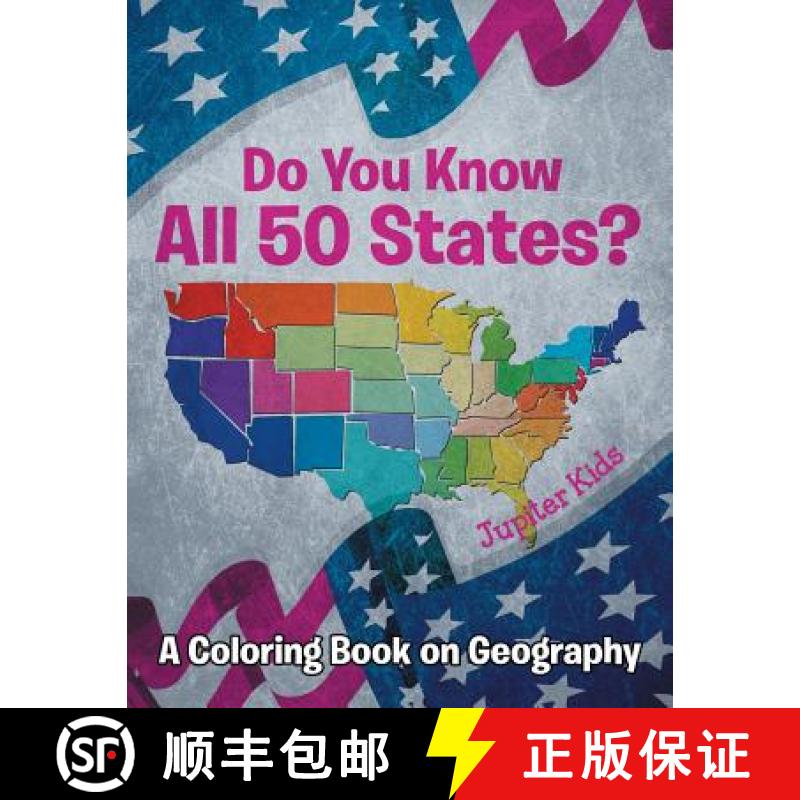 【3-4周达】Do You Know All 50 States? (A Coloring Book on Geography) [9781682129630]