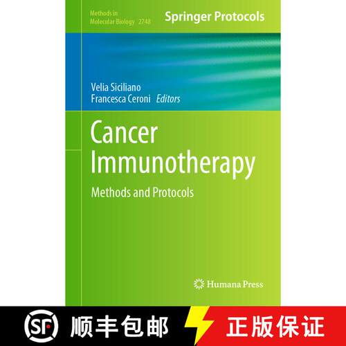【3-4周达】精装 Cancer Immunotherapy : Methods and Protocols [9781071635926]
