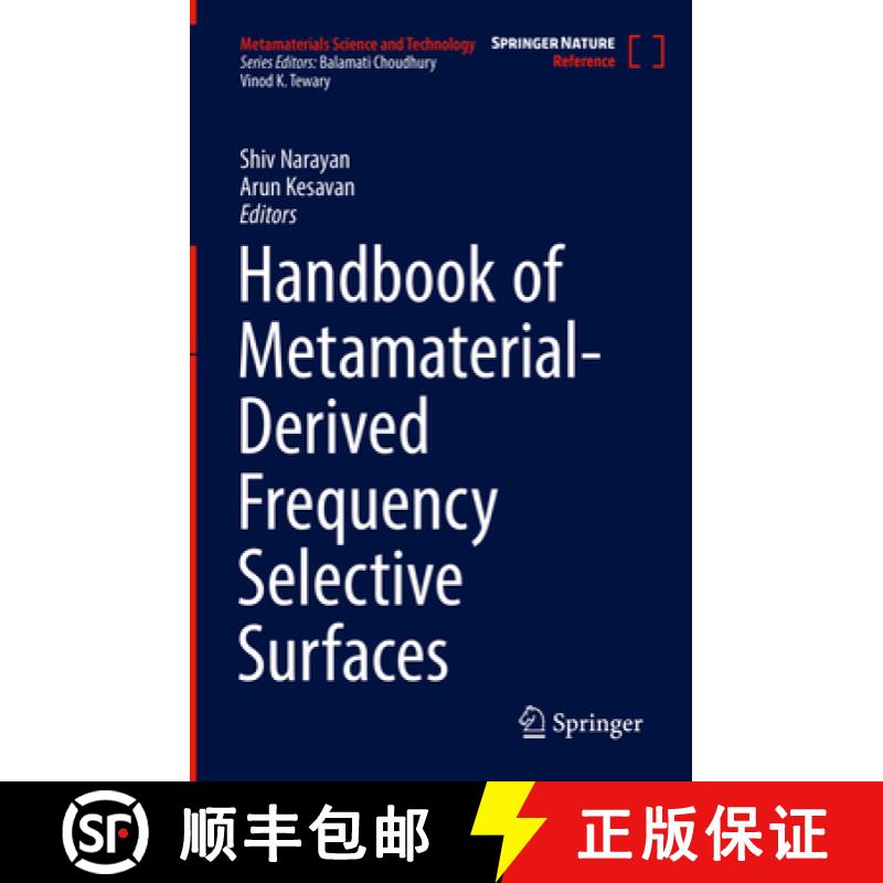 【3-4周达】Handbook of Metamaterial-Derived Frequency Selective Surfaces [9789811664403]