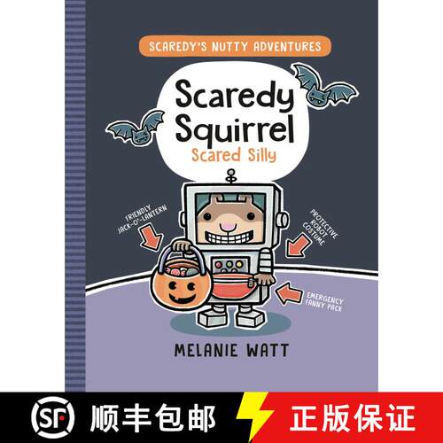 【3-4周达】精装 Scaredy Squirrel Scared Silly [9780735269637]