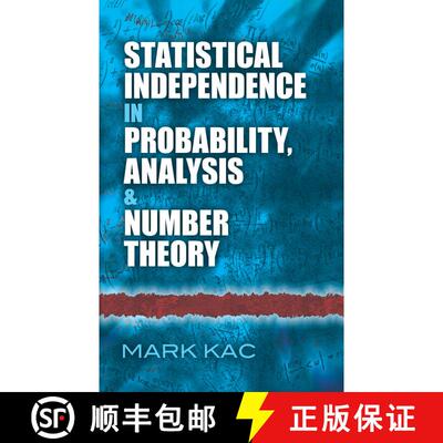 预订 Statistical Independence in Probability, Analysis and Number Theory [9780486821580]