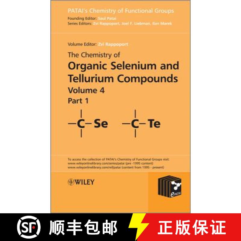 【3-4周达】The Chemistry Of Organic Selenium And Tellurium Volume 4, Part 1 And 2 Set [Wiley化学化工] [9781118336939]