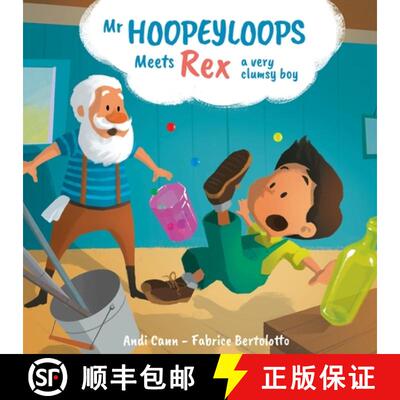 【3-4周达】Mr. Hoopeyloops Meets Rex, A Very Clumsy Boy [9780998021461]