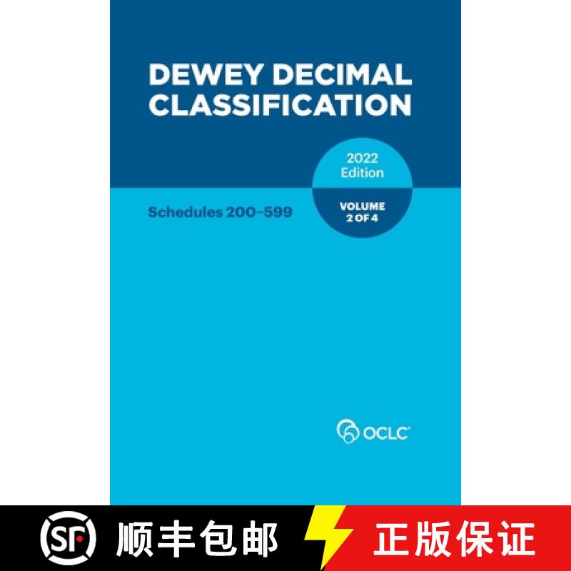 【2-3周达】Dewey Decimal Classification, 2022 (Schedules 200-599) (Volume 2 of 4) [9781556532481]