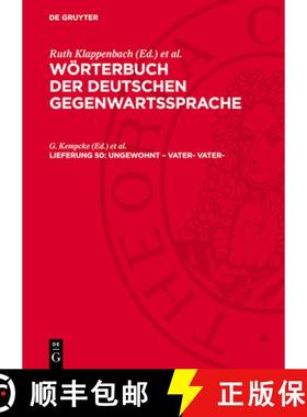 预订 Ungewohnt - Vater- Vater-: Wbdgg-B, Lieferung 50 [9783112780169]