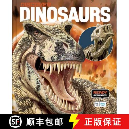 【3-4周达】精装 Discover: Dinosaurs (Ready Activated: A Readyland Alexa Interactive Book): Books You ... [9798886743036]