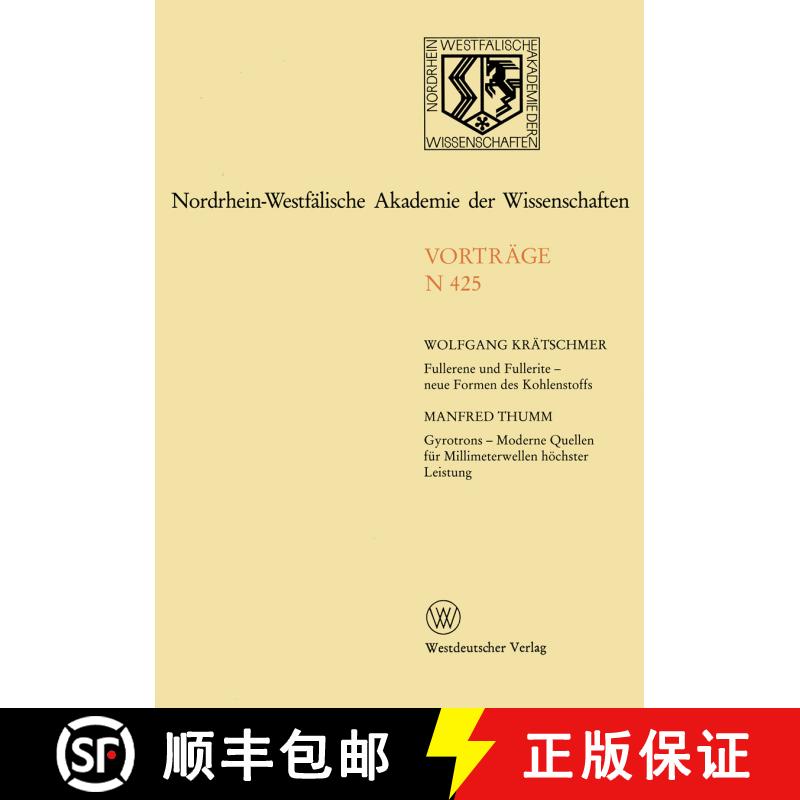 【3-4周达】Nordrhein-Westfälische Akademie der Wissenschaften: Natur-, Ingenieur- und Wirtschaftswis... [9783531084251] - 实物图